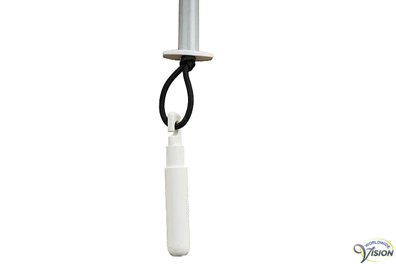 Taststok aluminium opvouwbaar in vijf delen, lengtes 110 t/m 160 cm