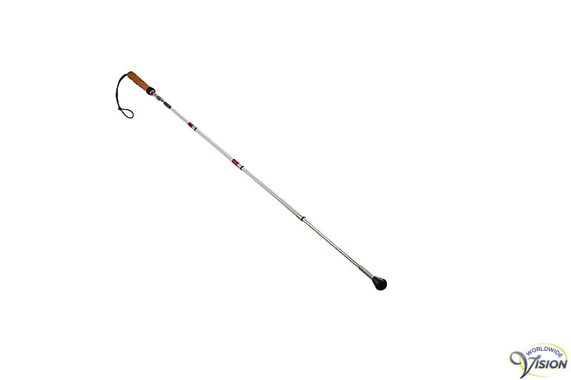 Ultraflex taststok, opvouwbaar in vijf delen, 114 tot 128 cm