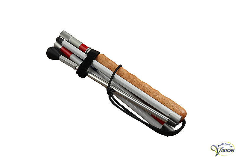 Ultraflex taststok, opvouwbaar in vijf delen, 129 tot 146 cm