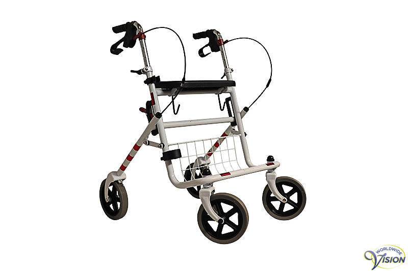 Provo lichtgewicht rollator, kleur wit