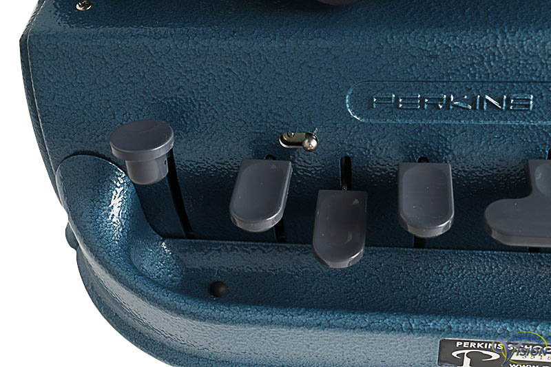 Perkins Unimanual mechanische brailleschrijfmachine voor eenhandige bediening