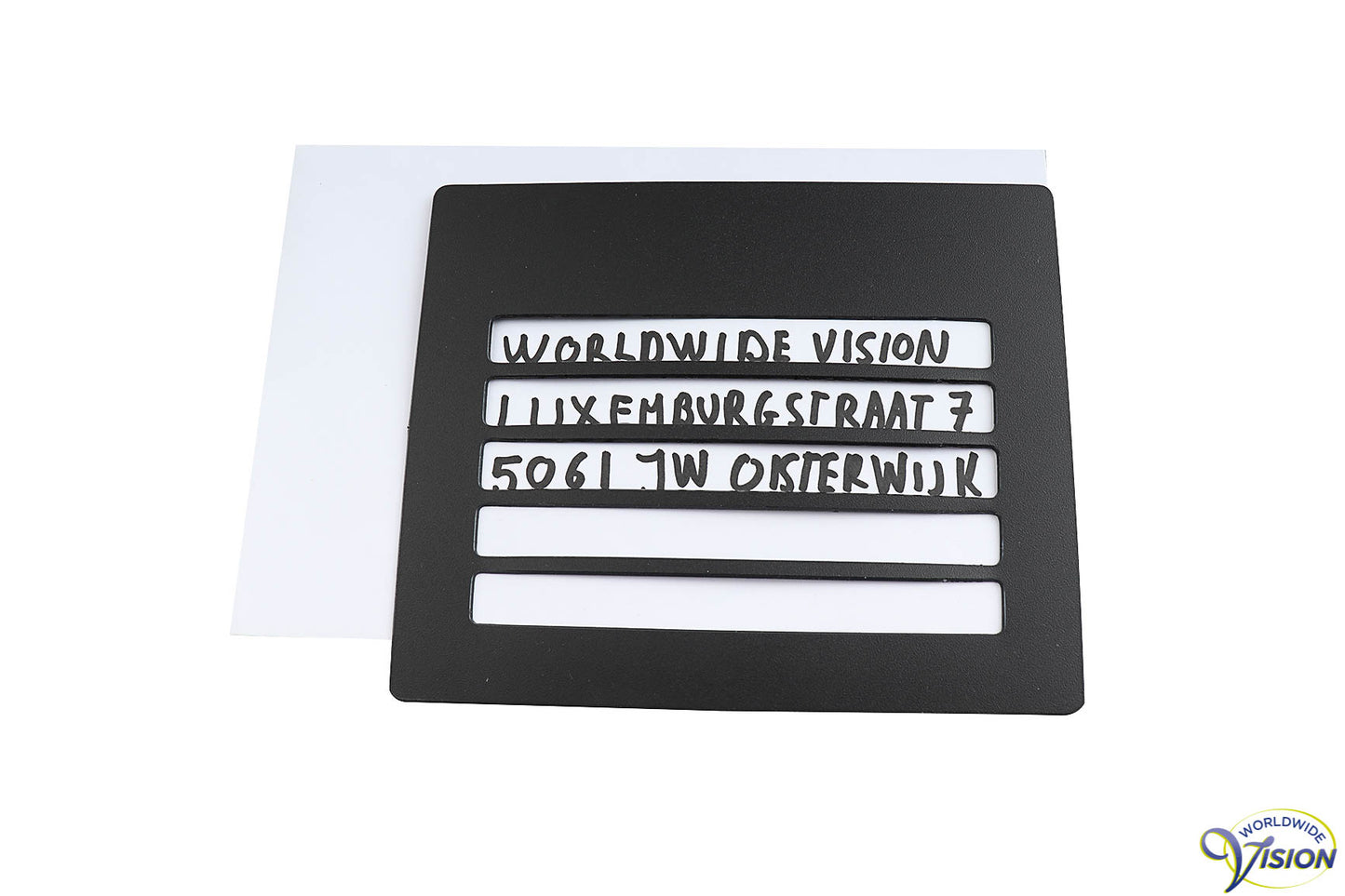 Hand-writing guide for envelope