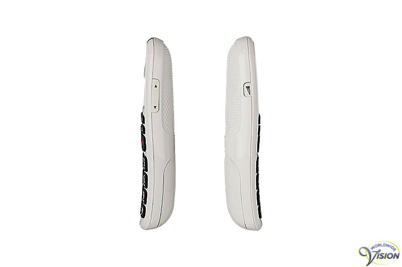 Doro PhoneEasy 110 draadloze telefoon met Nederlandssprekende toetsen, kleur wit