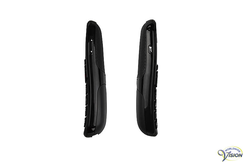 Doro PhoneEasy 110 draadloze telefoon met Nederlandssprekende toetsen, kleur zwart