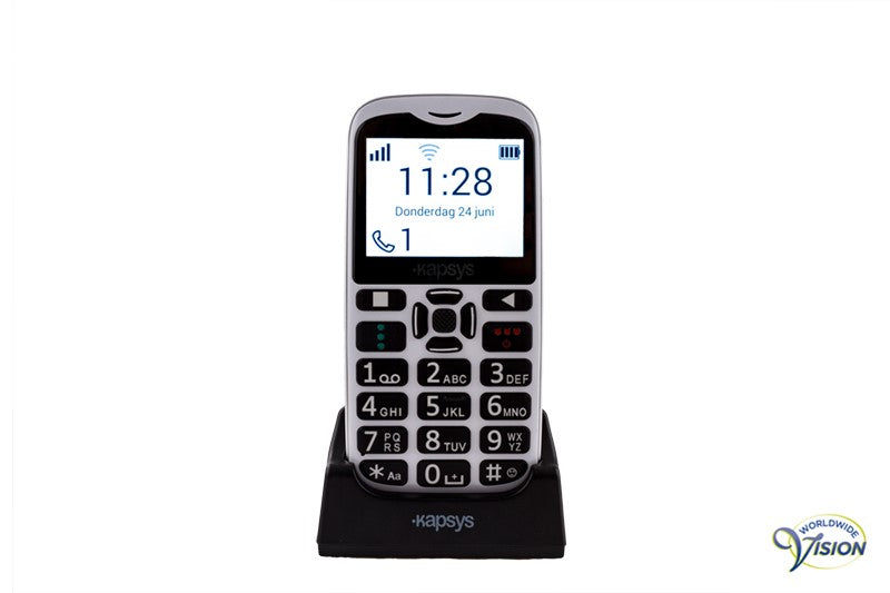 MiniVision2+ stemgestuurde Nederlandssprekende mobiele telefoon