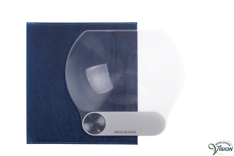 Coil news reader wide range magnifier 160 x 115 mm magnifies 2 X