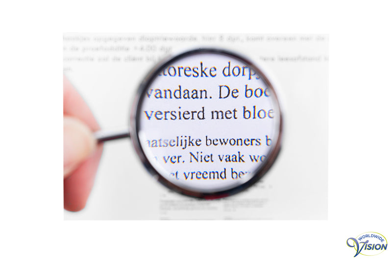 Eschenbach hanger rond leesloepje, chroom vergroot 3,5 maal