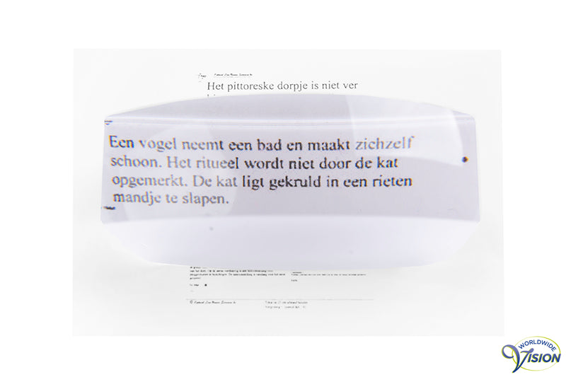 Eschenbach visoletloep 1436 afm. 90 x 70 x 35 mm, vergroot 2.2 maal