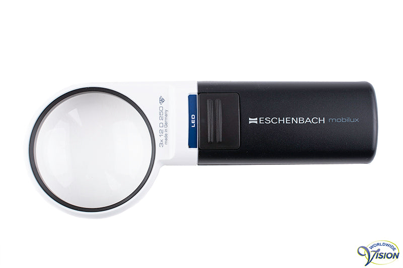 Eschenbach Mobilux LED handlichtloep rond, vergroot 3 maal