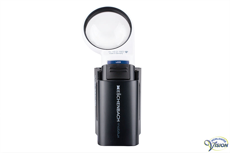 Eschenbach Mobilux LED handlichtloep rond, vergroot 4 maal