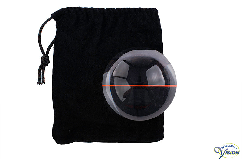 Schweizer visolet magnifier diameter 80 mm, 1.8 X with red guideline