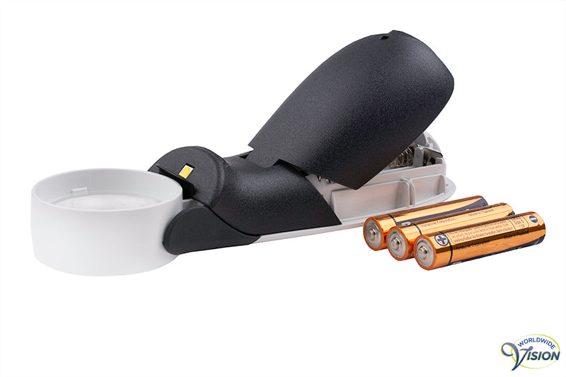 Schweizer ERGO-Lux MP Mobile LED handlichtloep, vergroot 7 maal, lens 35 mm