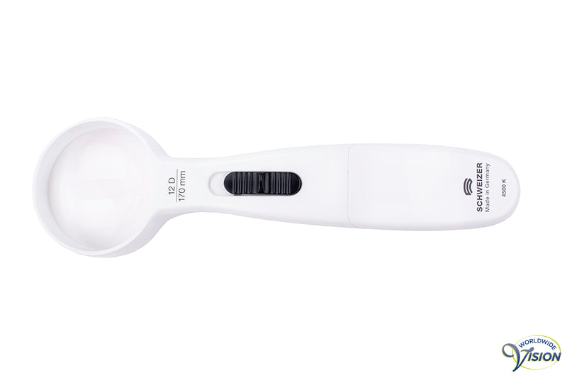 Schweizer ERGO-Lux MP LED hand/standloep, vergroot 3 maal, lens 70 mm