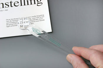 Briefopener-loepje, vergroot 1,5 maal