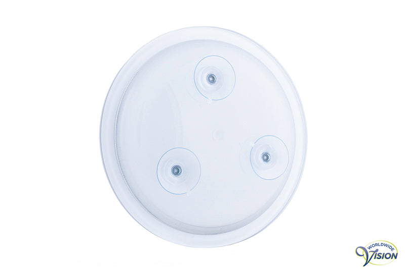 Make-up and shaving mirror with suction cups magnification 5 x
