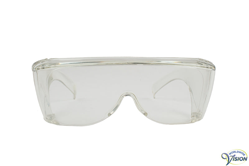 UV-Shield U-10 fitover filter glasses, large model, clear lenses allows 91% light through