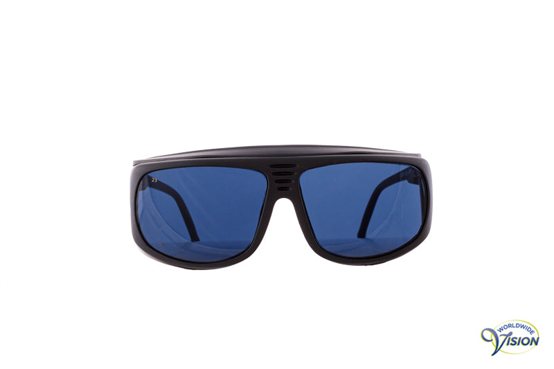Spectra-Shield 423 fitover filter glasses, small model, dark-grey lenses allows 4% light through