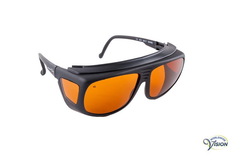 Spectra-Shield 440 fitover filterbril, klein model, amber, 18% lichtdoorlaatbaar