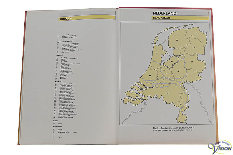 Evenaar atlas met Nederland