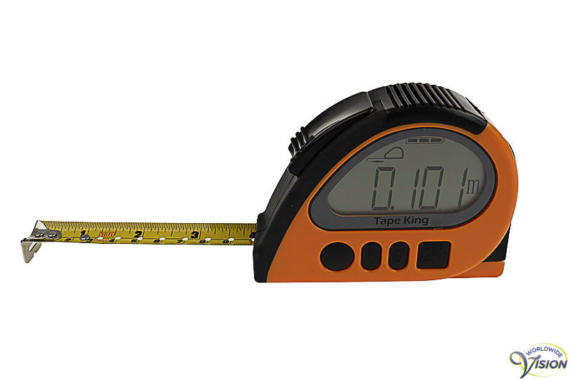Tape King rolmaat 5m, hoekmeter en waterpas, Nederlandssprekend