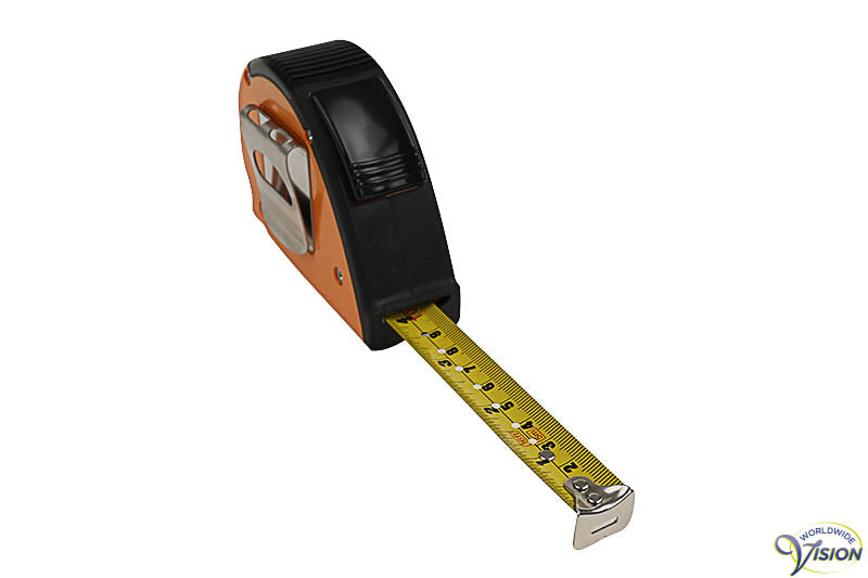 Tape King rolmaat 5m, hoekmeter en waterpas, Nederlandssprekend
