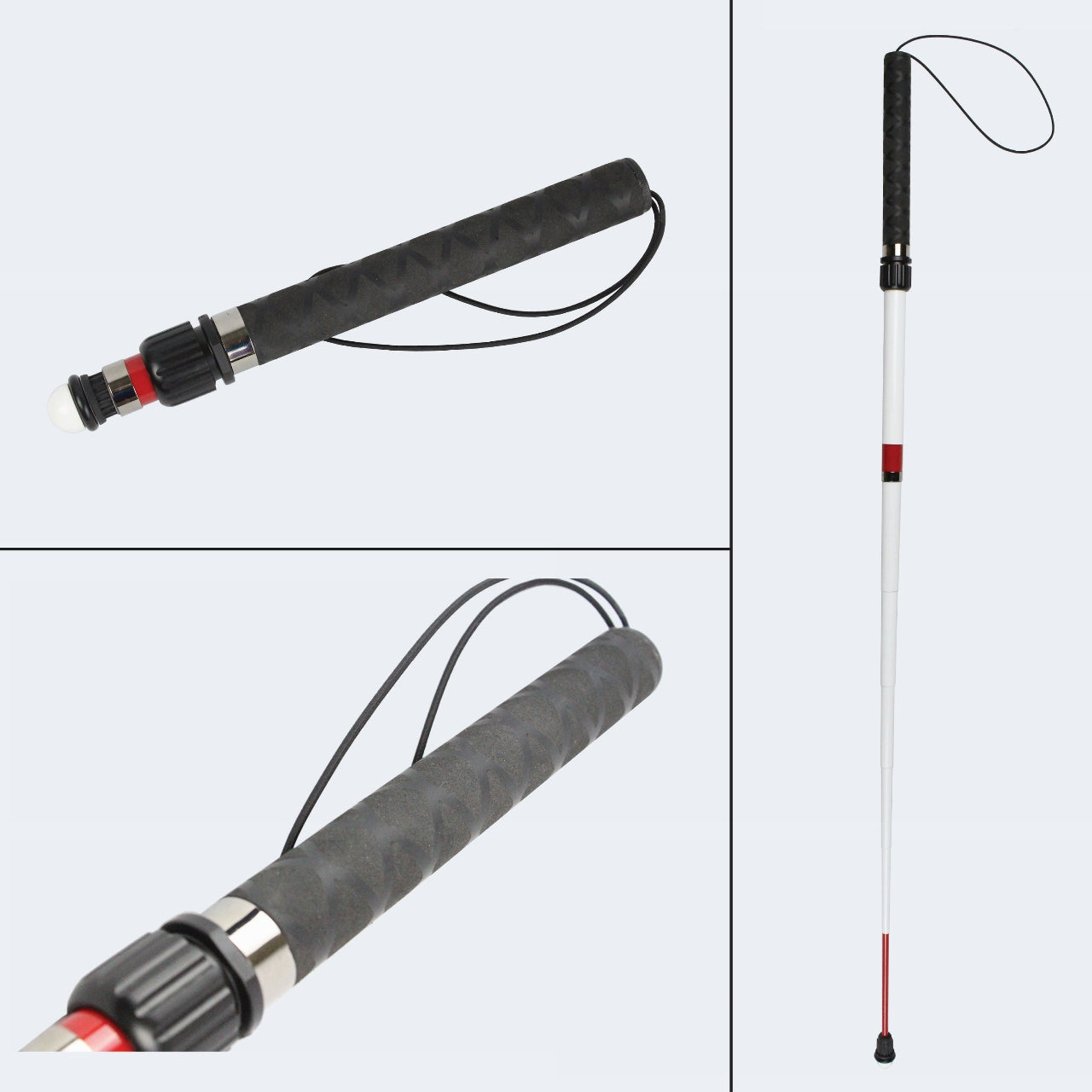 Telescopische herkenningsstok 8 delig 110 - 152 cm