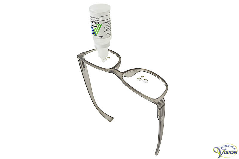 Eye drop glasses for easy dose of eye drops