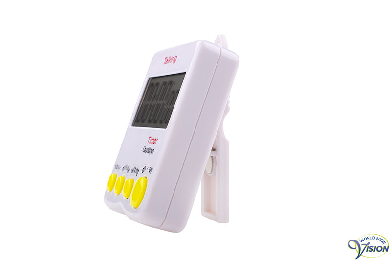 Timer / stopwatch met klok, Engelssprekend