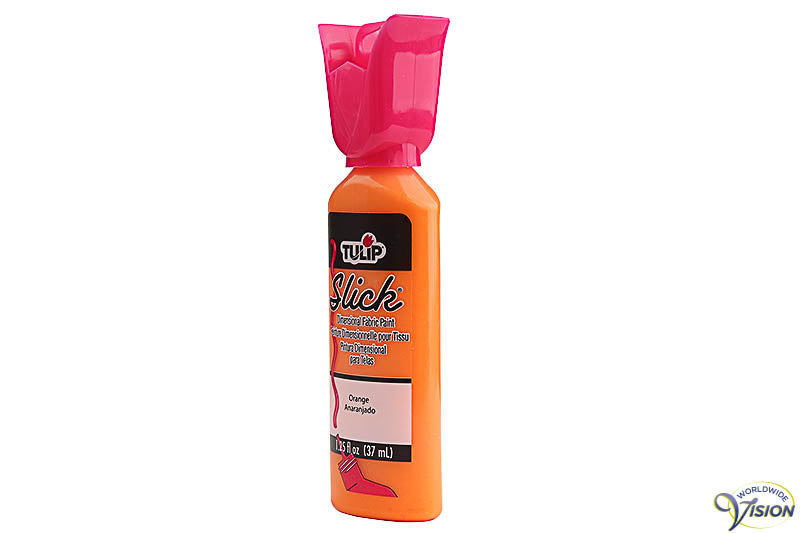 Merkpasta Tulip Slick kleur oranje