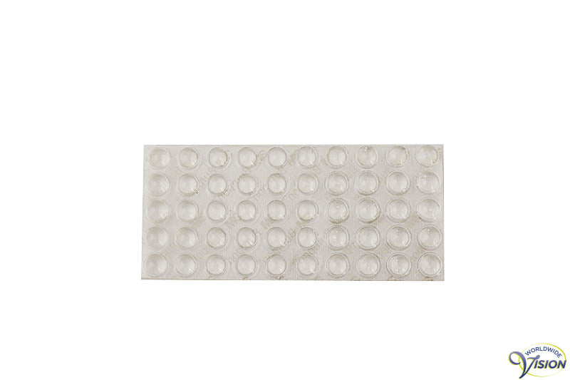 Reliefrondjes Bump-ons, transparant, diameter 8 mm