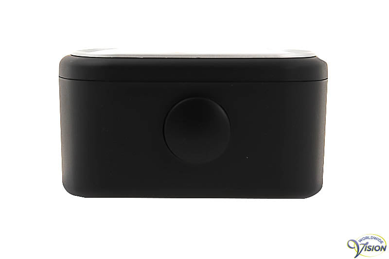 Alarm clock quartz for seniors and partially sighted with black face.