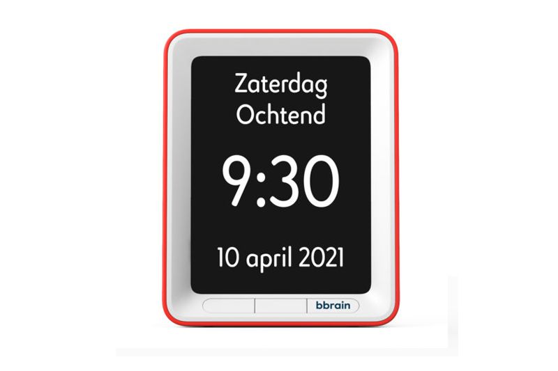BBrain Talking Calendar Clock red