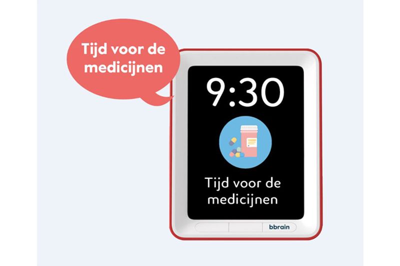 BBrain Talking Calendar Clock red