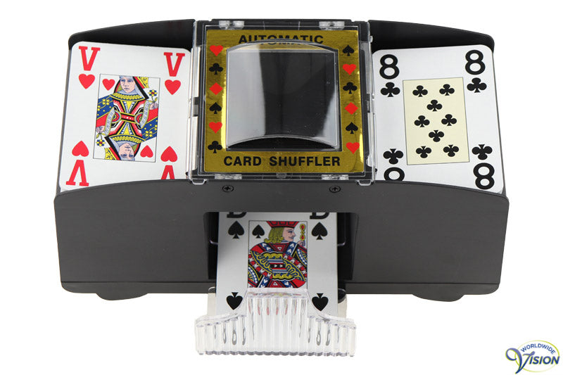Card shuffler with automatic operation