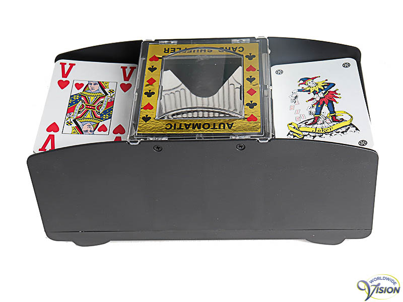 Card shuffler with automatic operation