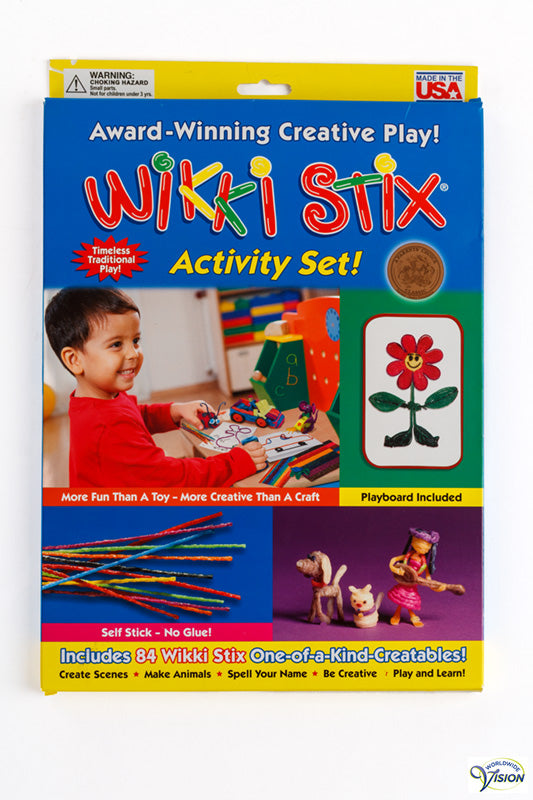 Wikki Stix, touch and education game with colored stix made of nonslip material