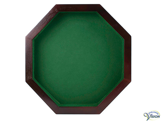 Achtkantige houten pokerpiste, doorsnede 37 cm