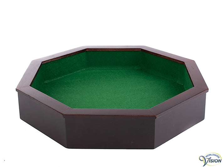 Achtkantige houten pokerpiste, doorsnede 37 cm