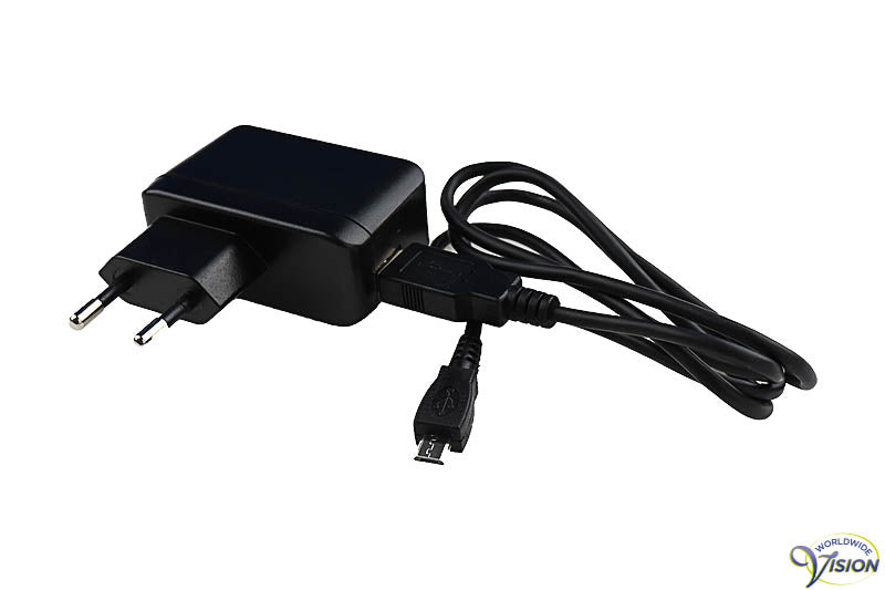 Adapter 5 Volt/2A voor de Victor Reader Stream2.