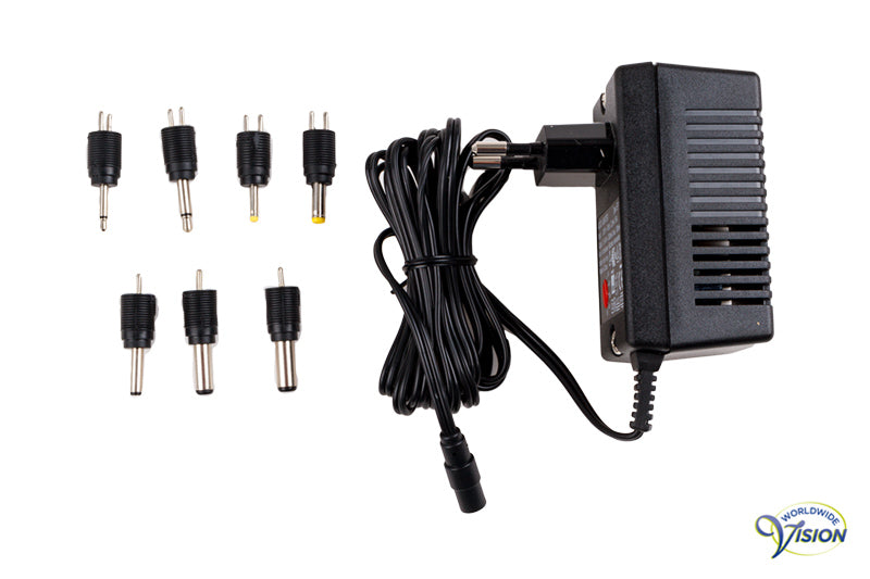 Adapter Compit EP1, universele van 1.5 tot 9 Volt/300mA