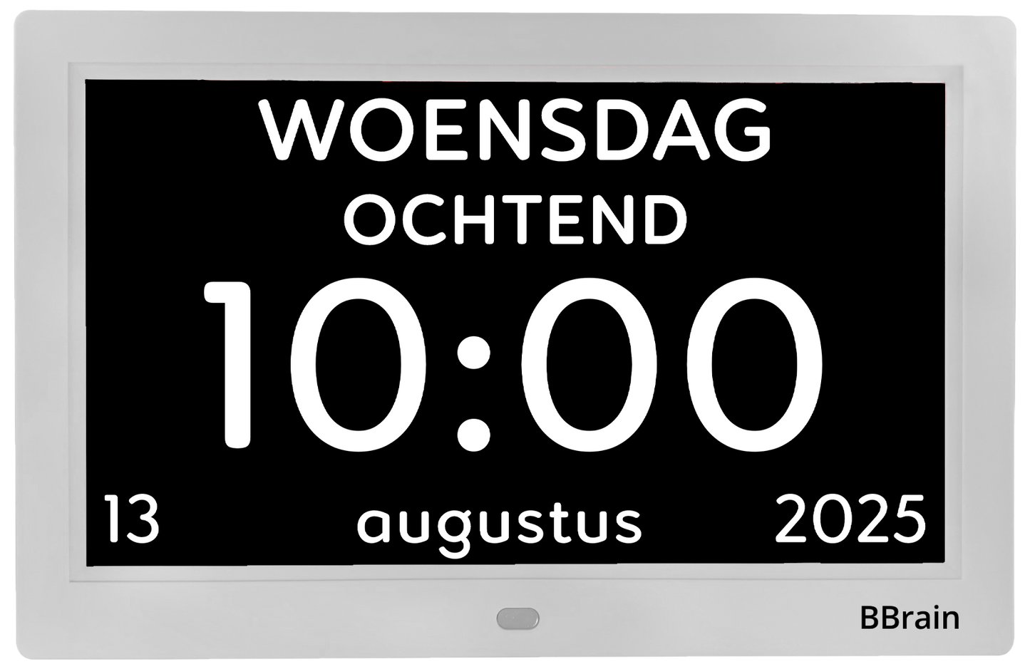 BBrain Analoge wifi Dementieklok wit