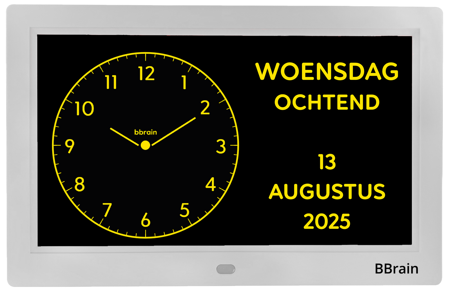 BBrain Analoge wifi Dementieklok wit