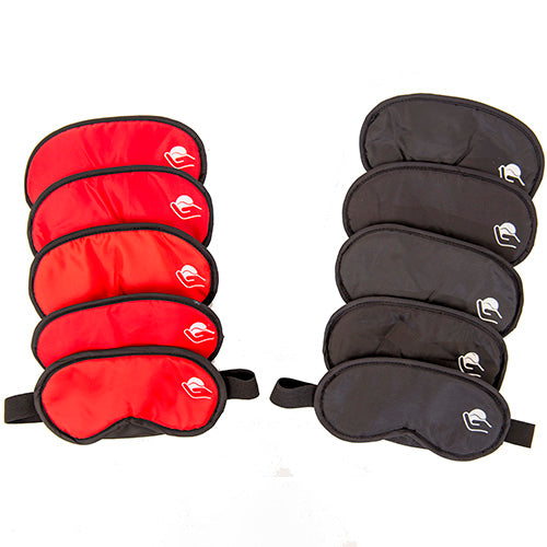 Oogbedekker polyester 10st zwart