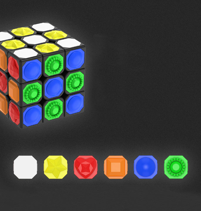 Kubus met verschillende texturen 3x3