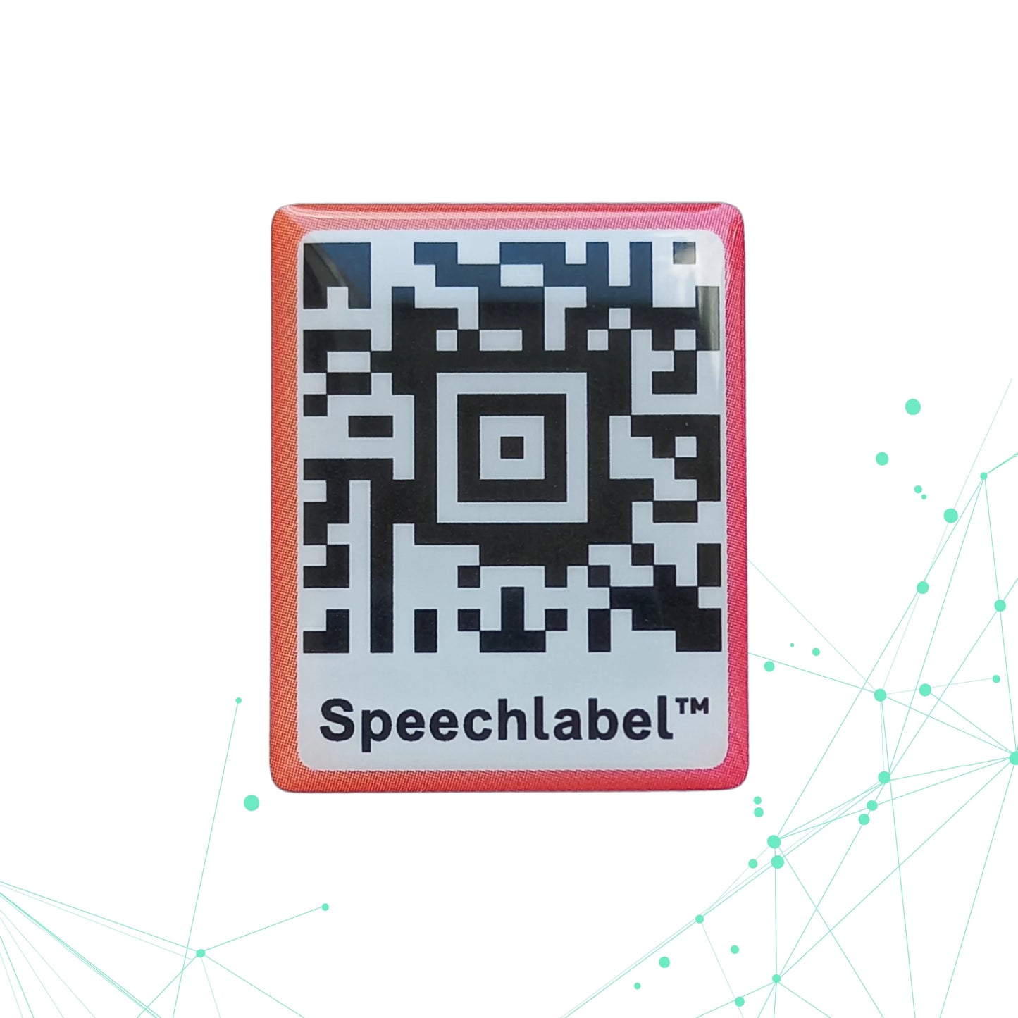 Speechlabel™ dikke QR code stickers (25 st)