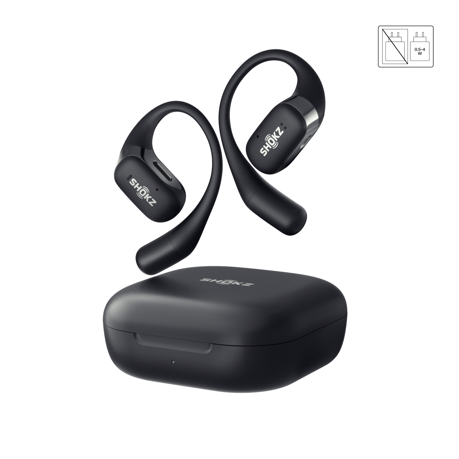 Shokz OpenFit Air Black – Worldwide Vision Shokz OpenFit Air Black – Worldwide Vision