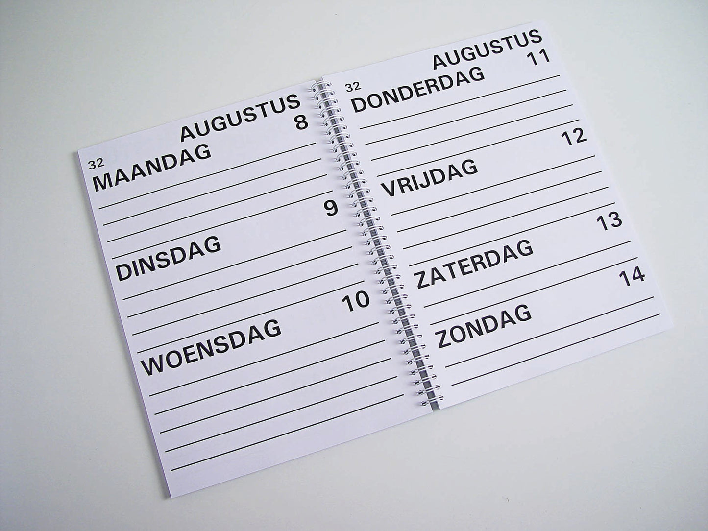 Week agenda 2026 A4