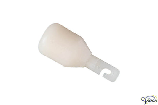 Marshmallow tikpunt, haakmodel, diameter 25 mm