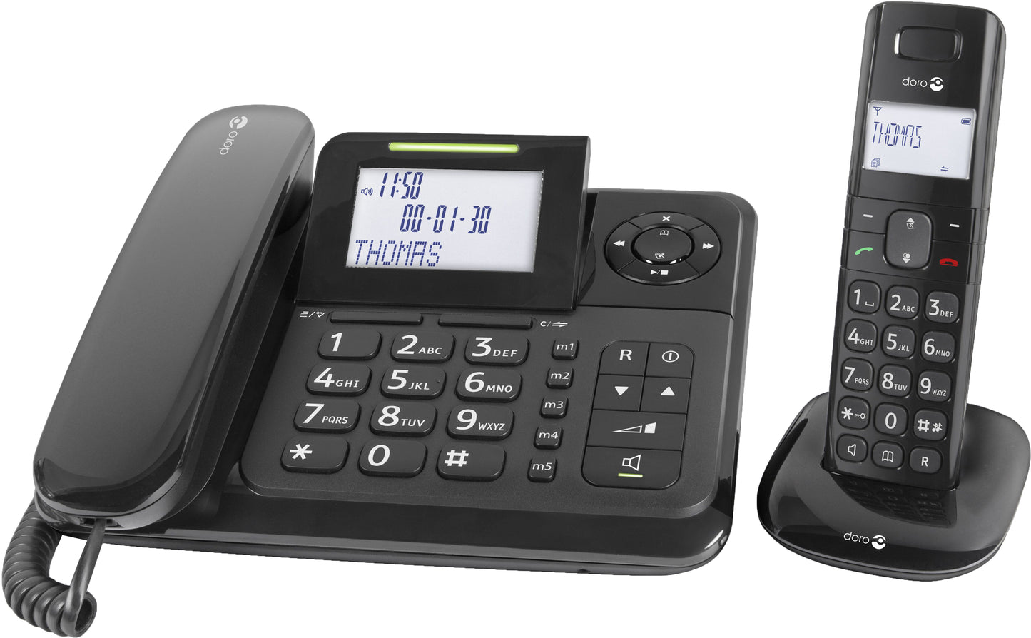Doro comfort 4005 draadloze en vaste telefoon met antwoordapparaat