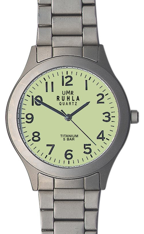 Ruhla tintanium horloge gele WP 37 mm